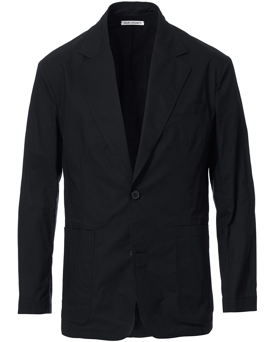  70s Club Blazer Black Voile