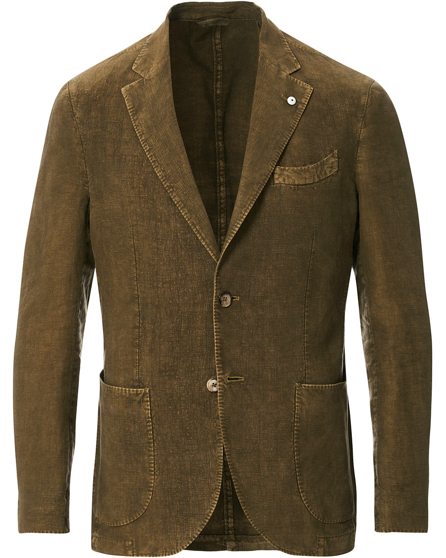  Jack Regular Fit Linen Blazer Light Green