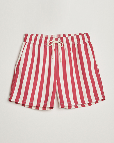 Herren | Badehosen | Ripa Ripa | Paraggi Striped Swimshorts Red/White