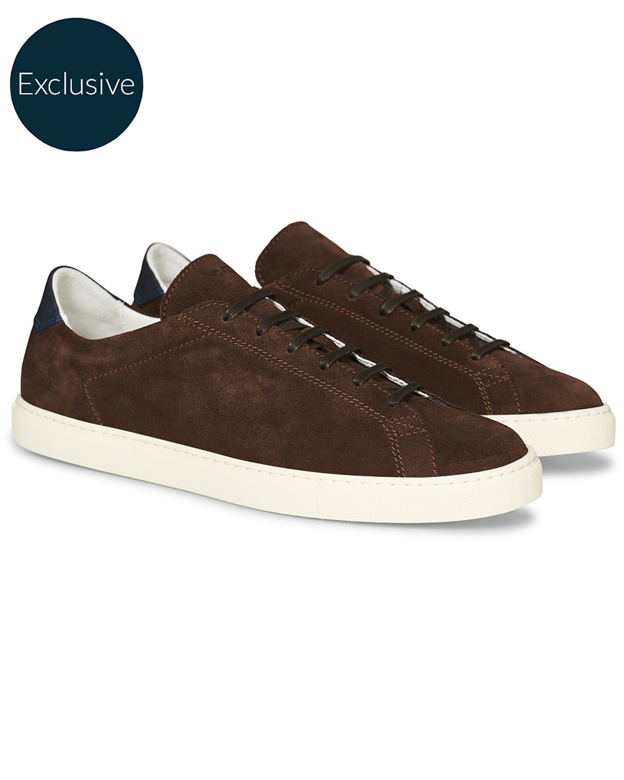 C.QP Racquet Sneaker Chocolate Suede