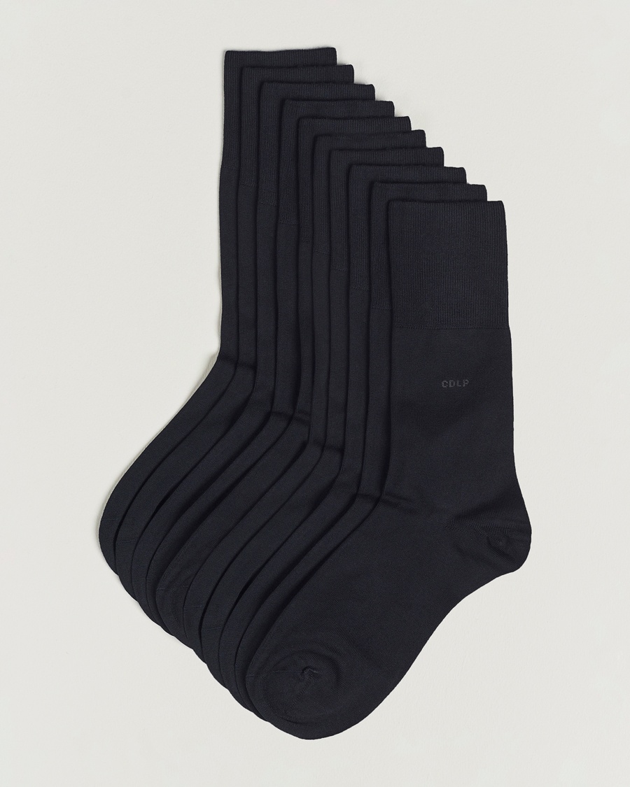 CDLP 10-Pack Bamboo Socks Navy Blue – Blau