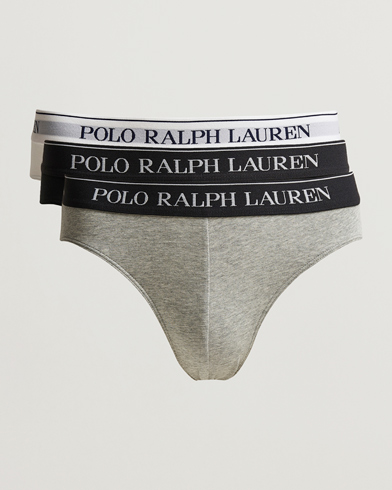 Herren | Unterhosen | Polo Ralph Lauren | 3-Pack Low Rise Brief Black/White/Grey