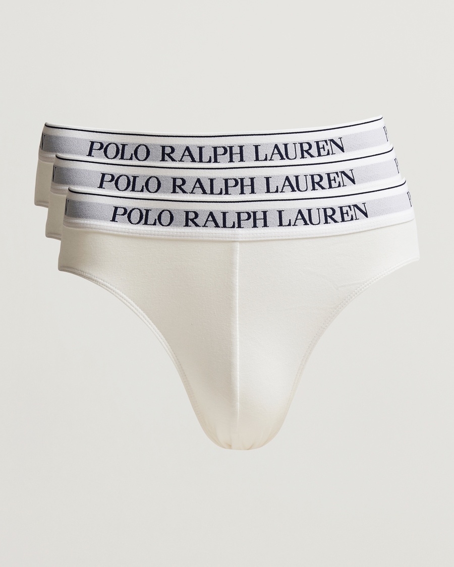 Herren | Slips | Polo Ralph Lauren | 3-Pack Low Rise Brief White