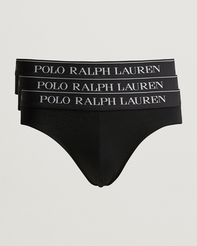 Herren | Unterhosen | Polo Ralph Lauren | 3-Pack Low Rise Brief Black
