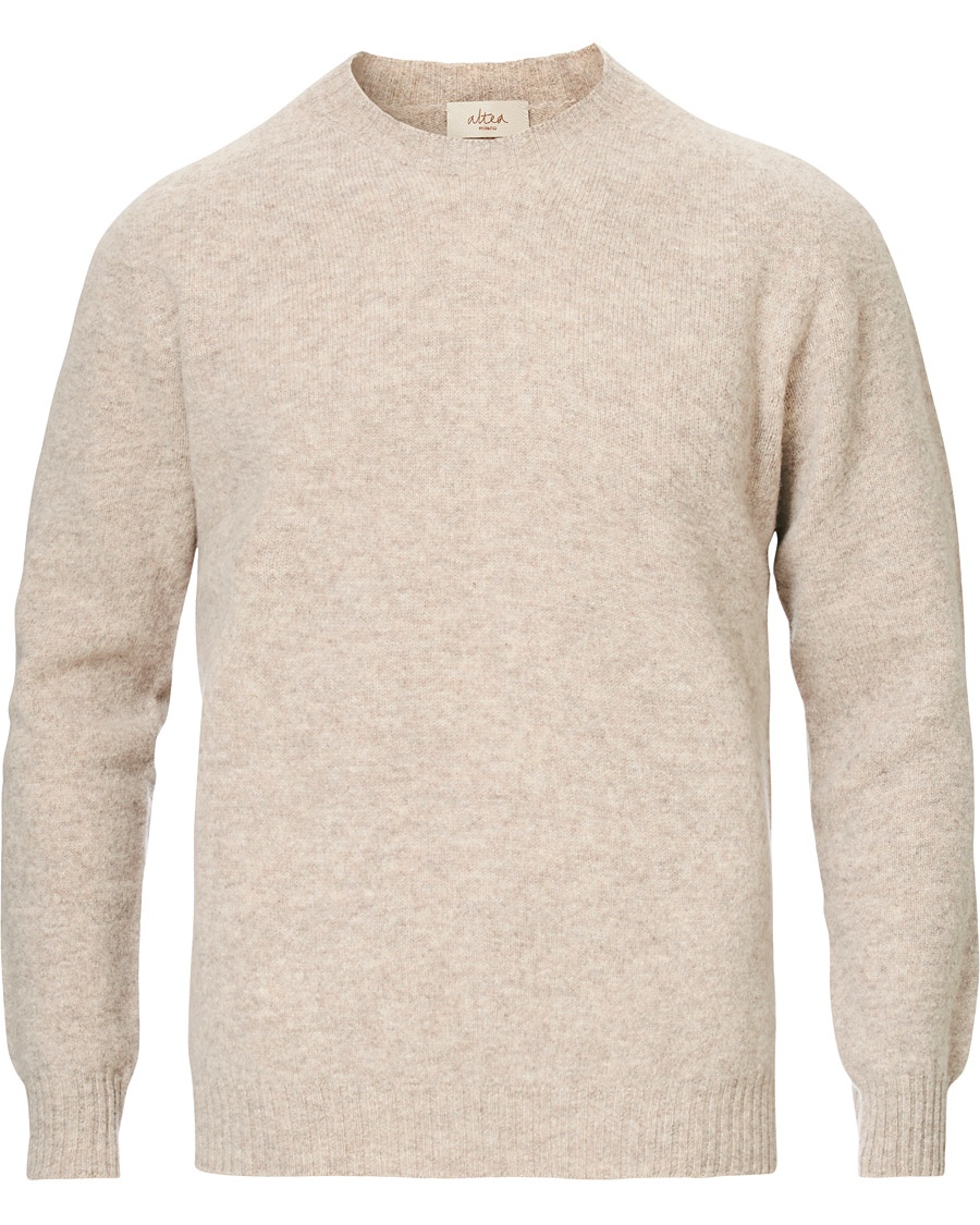 Shetland Crew Neck Sweater Sand