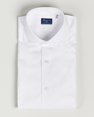 Herren | Hemd | Finamore Napoli | Milano Slim Fit Stretch Shirt White