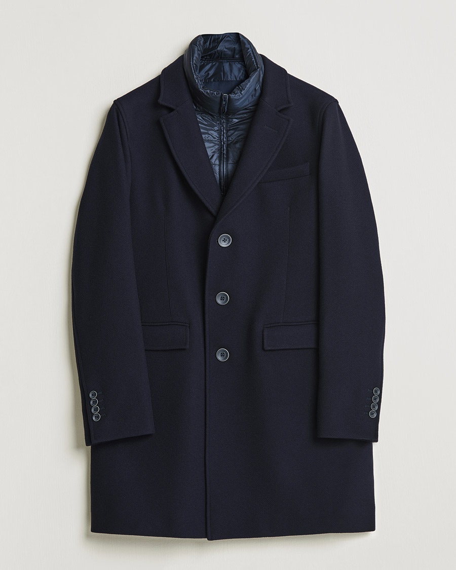 Herren | Herno | Herno | Wool Zip Coat Navy