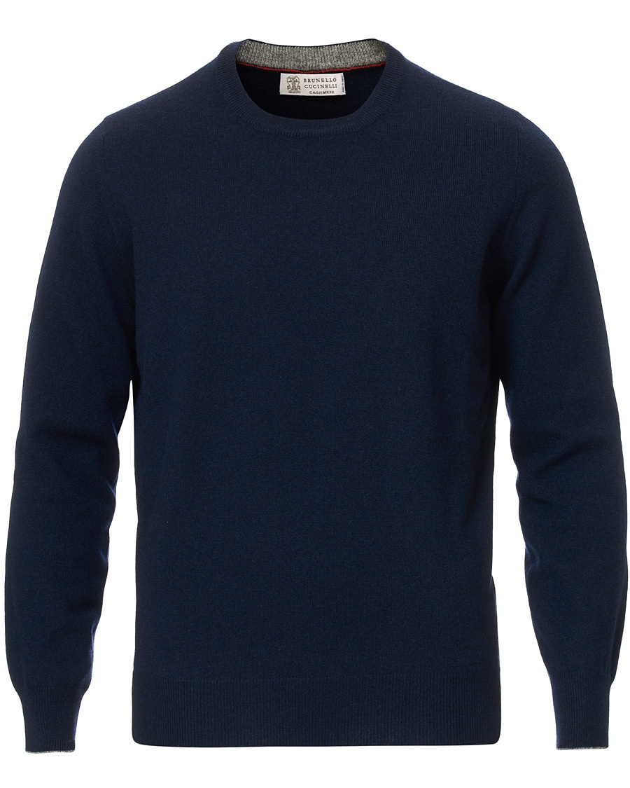 2 Ply Cashmere Pullover Navy
