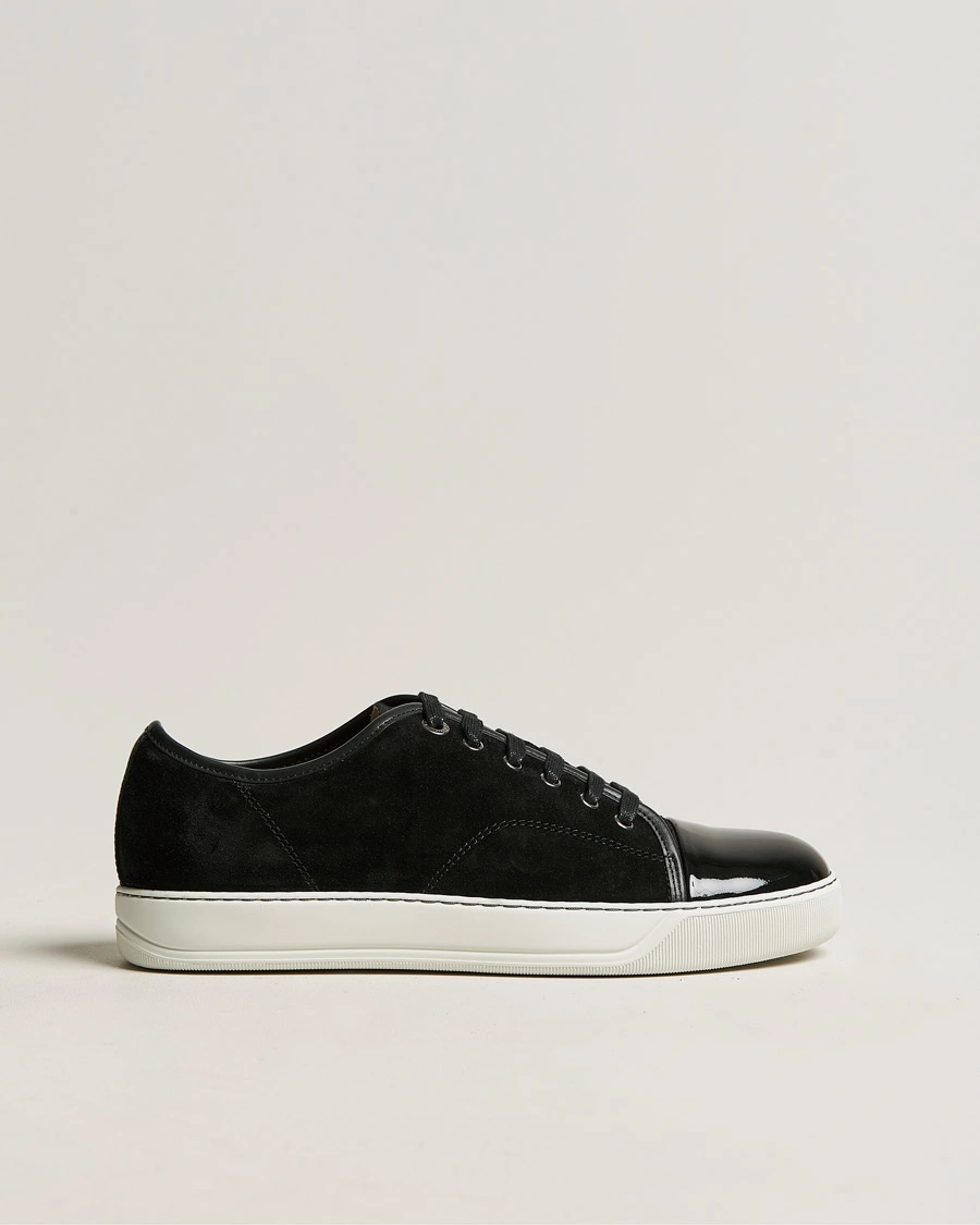 Lanvin DBB1 Patent Cap Toe Sneaker Black – Schwarz