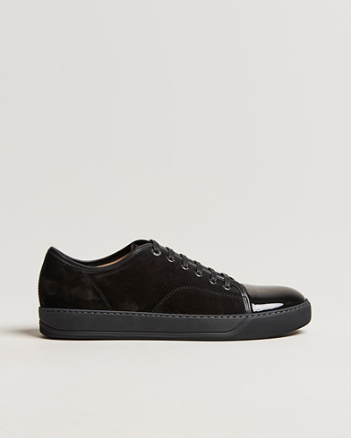 Herren |  | Lanvin | Patent Cap Toe Sneaker Black/Black