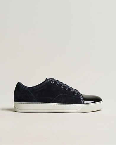 Herren | Luxury Brands | Lanvin | Patent Cap Toe Sneaker Navy