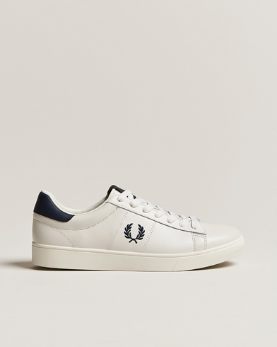 Herren | Weiße Sneakers | Fred Perry | Spencer Leather Sneakers Porcelain/Navy