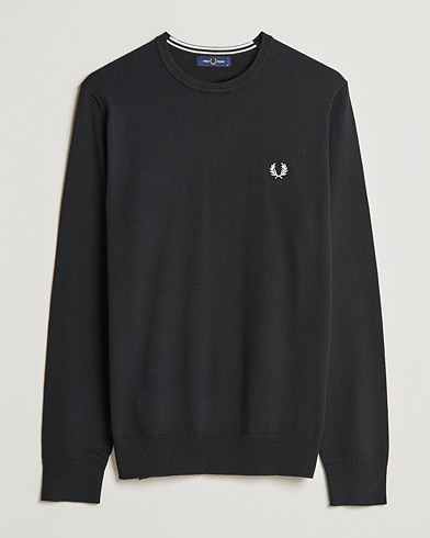 Herren | Fred Perry | Fred Perry | Classic Crew Neck Jumper Black