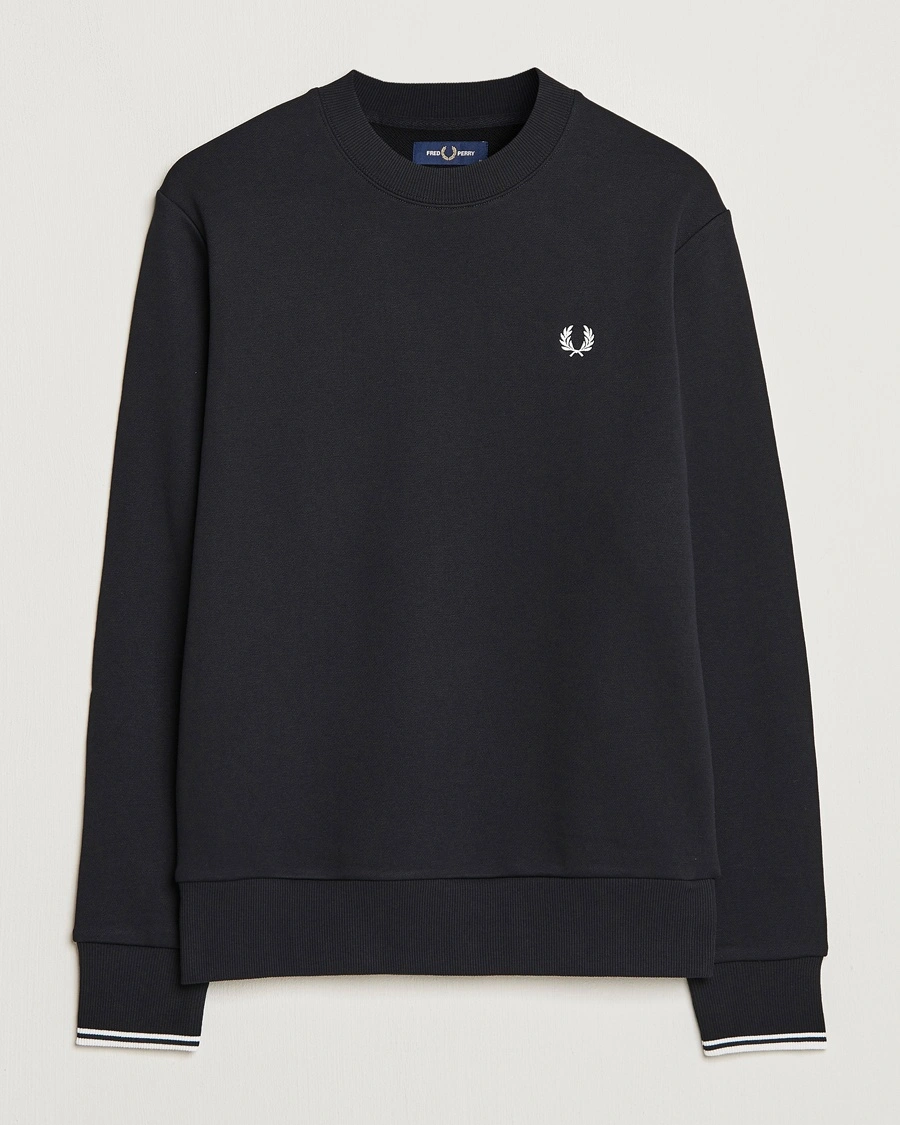 Fred Perry Crew Neck Sweatshirt Black – Schwarz