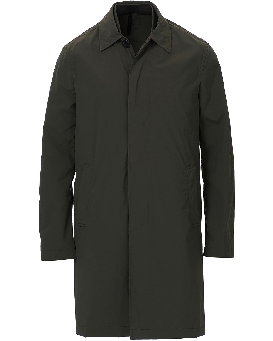 Slowear Urban Traveller Technical Trench Coat Dark Olive