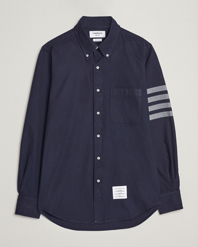 Herren | Hemden | Thom Browne | 4 Bar Flannel Shirt Navy