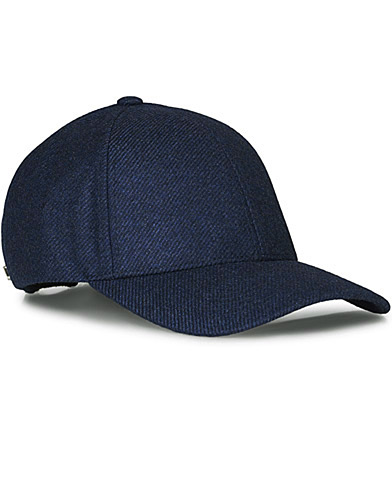 Varsity Headwear Loro Piana Cashmere Baseball Cap Navy