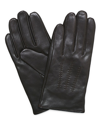 Handschuh |  Hainz Leather Gloves Open Brown