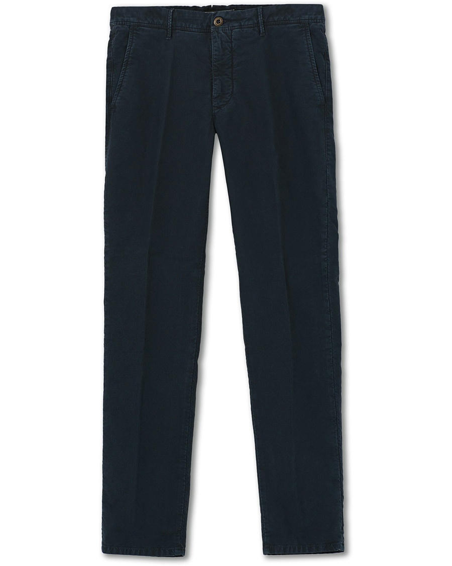  Regular Fit Garment Dyed Washed Slacks Navy