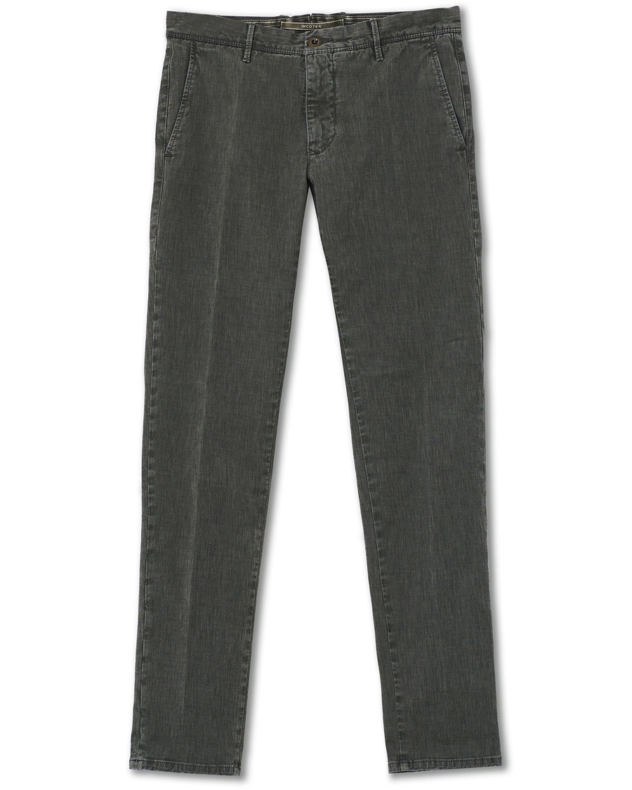  Slim Fit Cotton Stretch Chinos  Light Grey