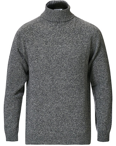  Roll Neck Wool Sweater Mid Grey Melange