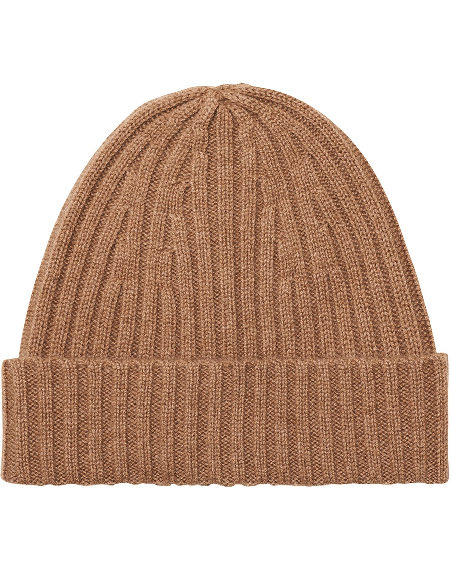 Stenströms Ribbed Cashmere Hat Beige 