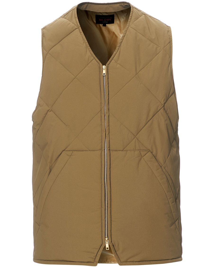 BEAMS PLUS Eco Ripstop Nylon Vest Olive