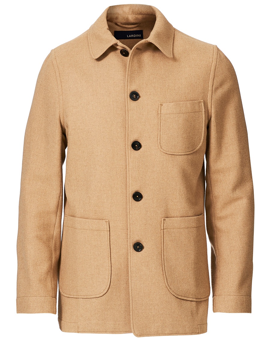 Lardini Wool Overshirt Beige