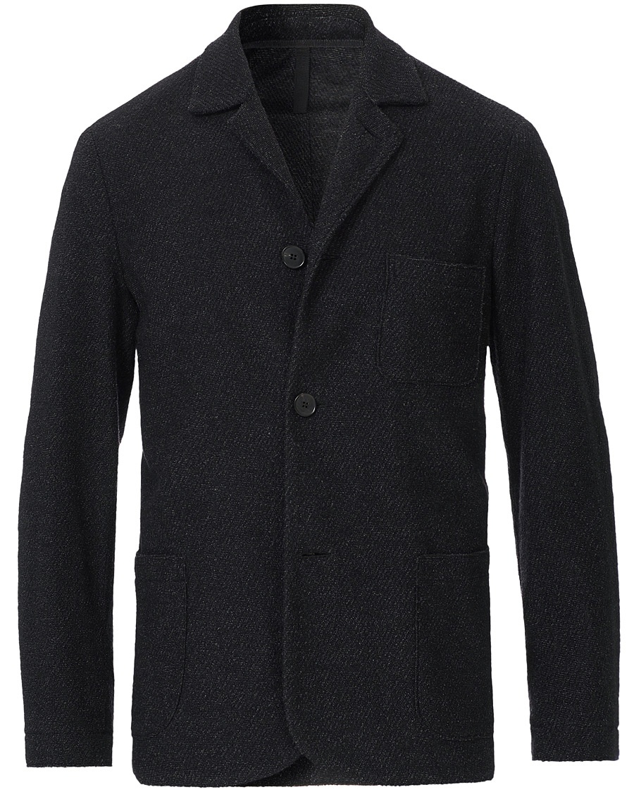 Harris Wharf London Twill Terry Overshirt Anthracite