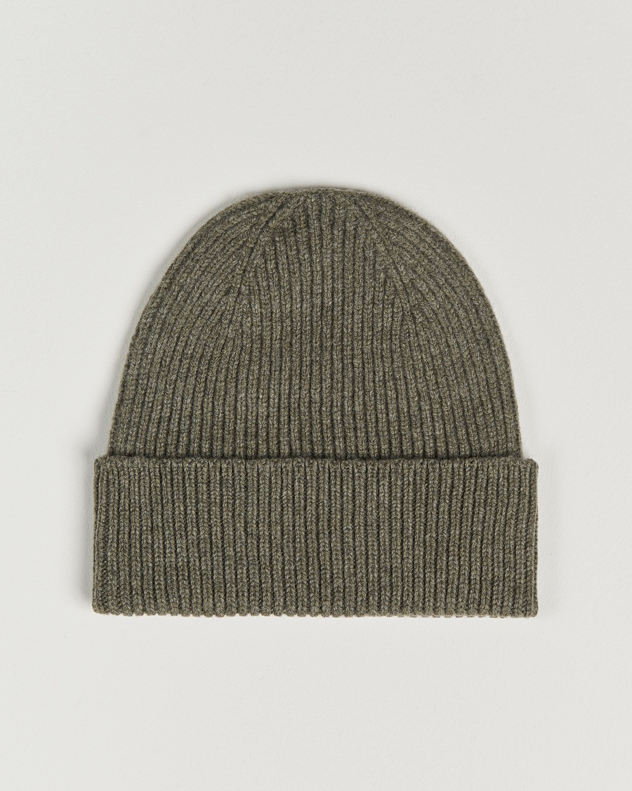 Colorful Standard Merino Wool Beanie Dusty Olive – Grün