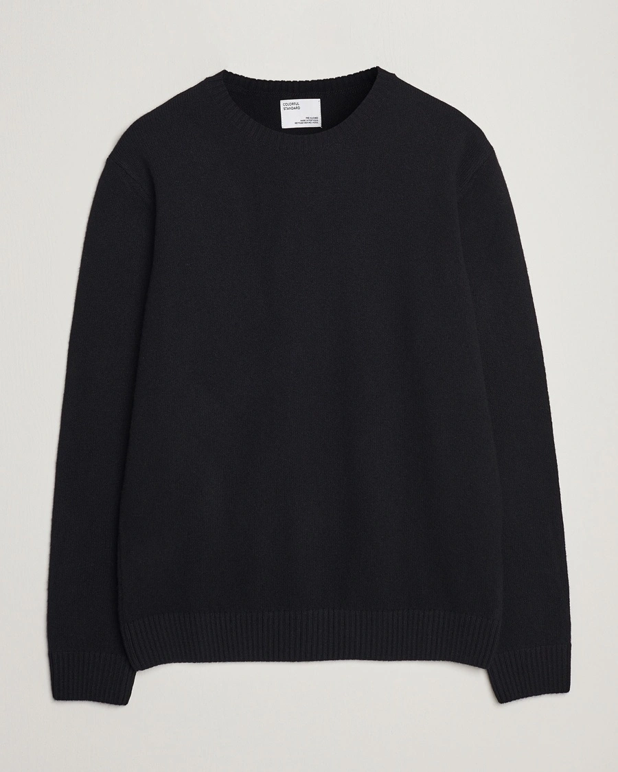 Herren | | Colorful Standard | Classic Merino Wool Crew Neck Deep Black