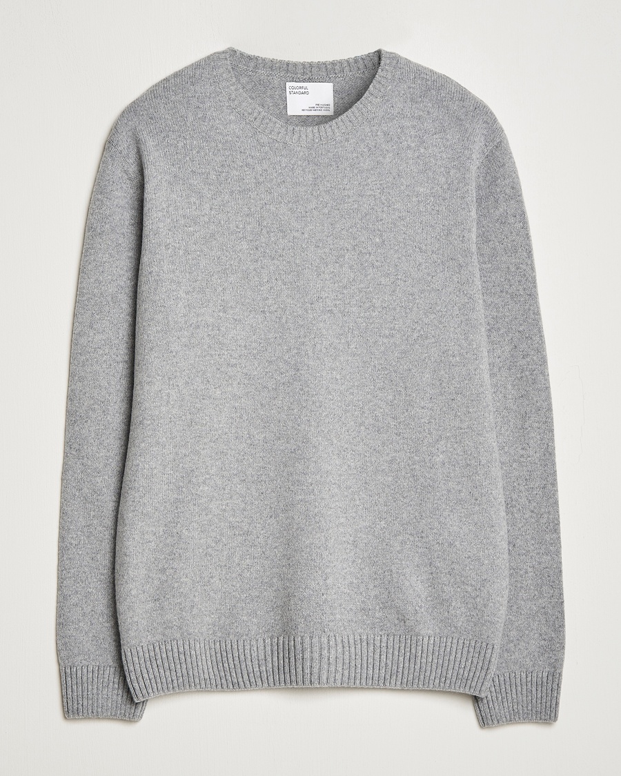 Colorful Standard Classic Merino Wool Crew Neck Heather Grey – Grau
