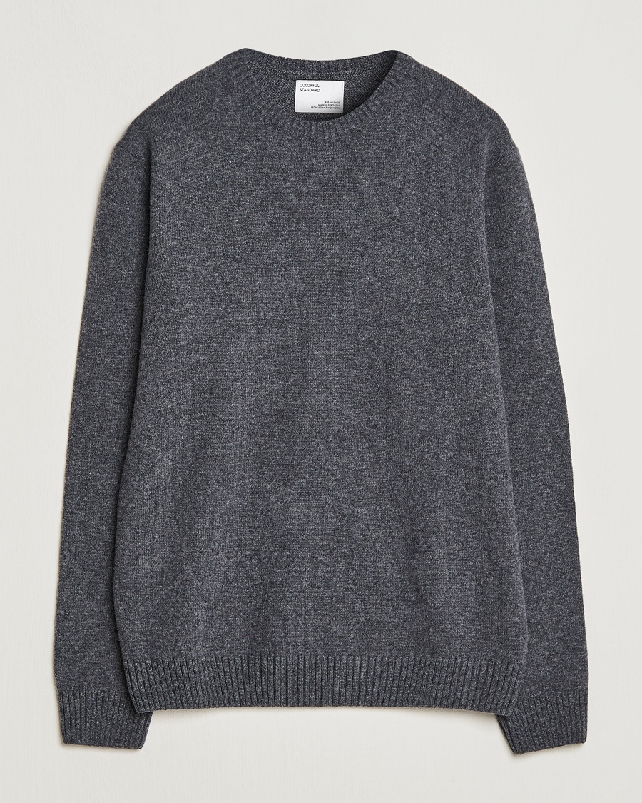 Herren | | Colorful Standard | Classic Merino Wool Crew Neck Lava Grey