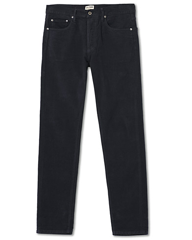  M7 Tapered Comfort Moleskin Trousers Navy