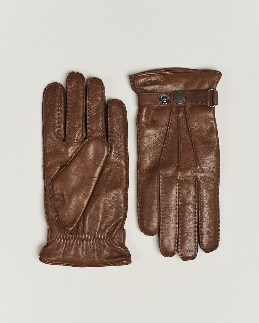 Hestra Jake Wool Lined Buckle Glove Light Brown – Braun