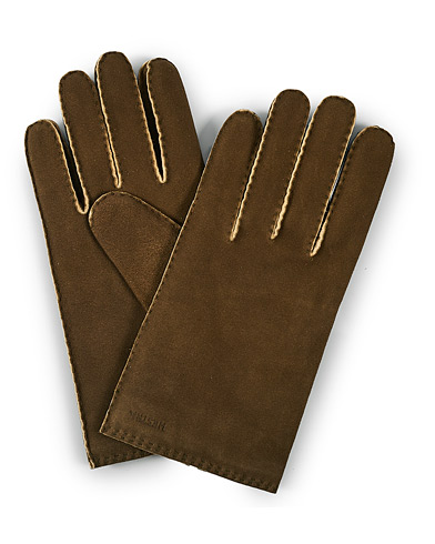 Handschuh |  Philippe Chamoise Wool Lined Glove Loden
