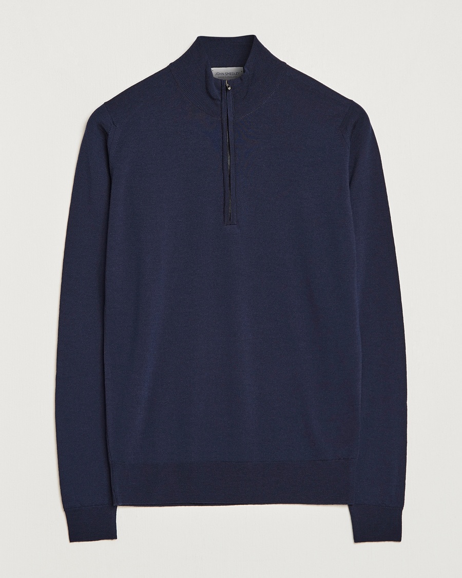  Barrow Extra Fine Merino Half Zip Midnight