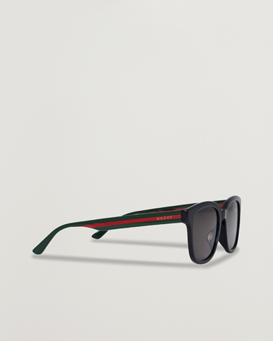 Herren | Gebogene Sonnenbrillen | Gucci | GG0847SK Sunglasses Black/Green
