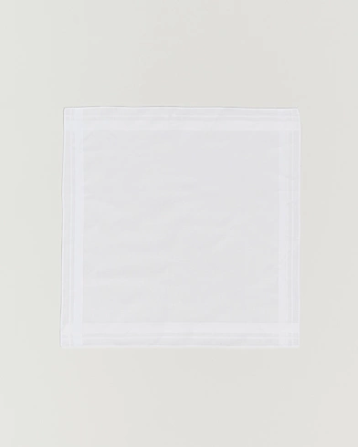 Herren |  | Amanda Christensen | Cotton Pocket Square White