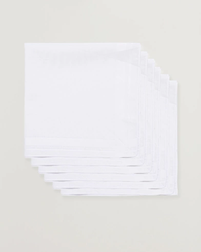 Herren |  | Amanda Christensen | 6-pack Cotton Pocket Square White