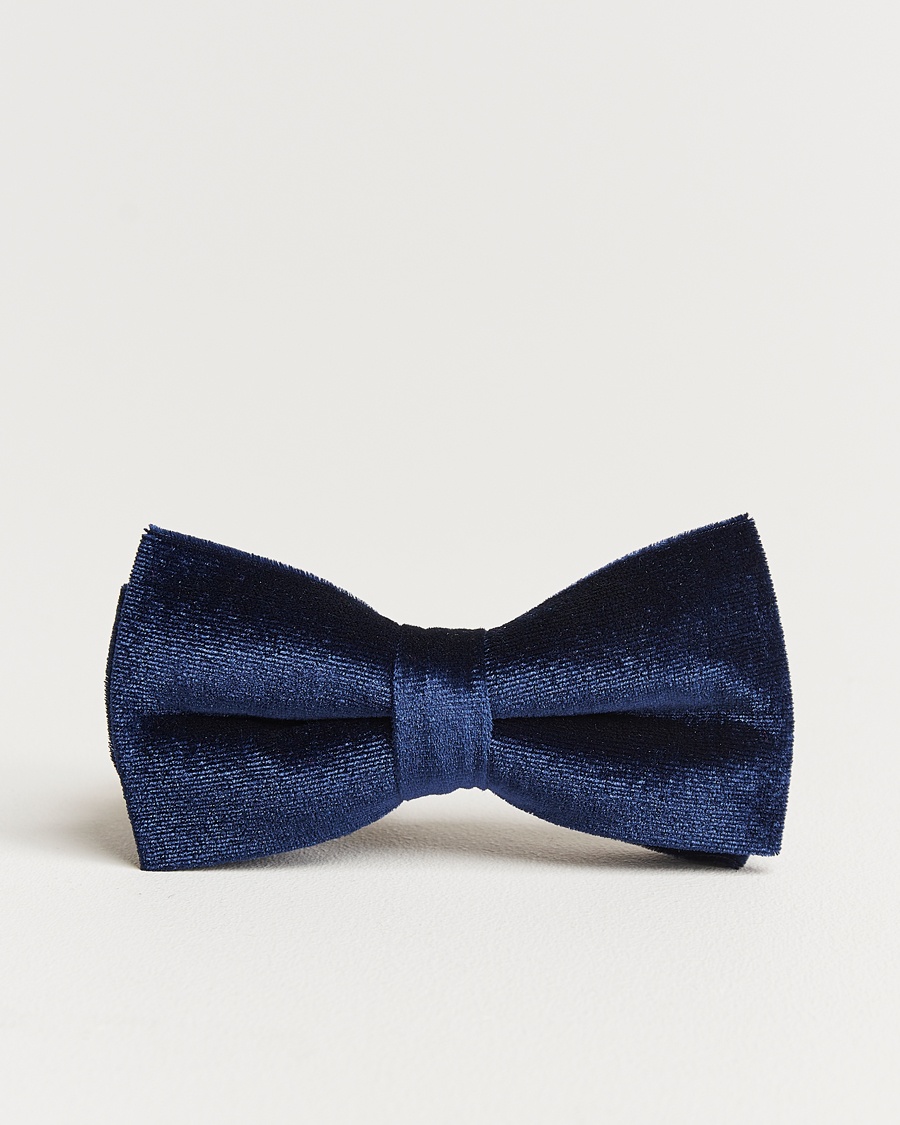 Amanda Christensen Velvet Pre Tie Navy – Blau