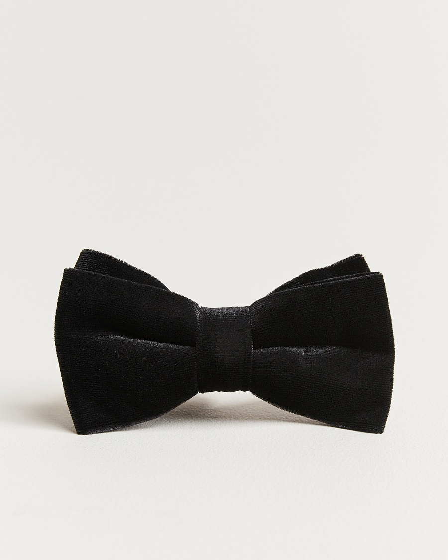 Amanda Christensen Velvet Pre Tie Black – Schwarz