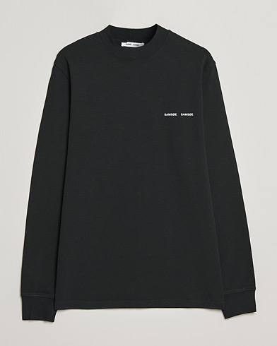 Herren | Langarm T-Shirt | Samsøe & Samsøe | Norsbro Long Sleeve Organic Cotton Tee Black