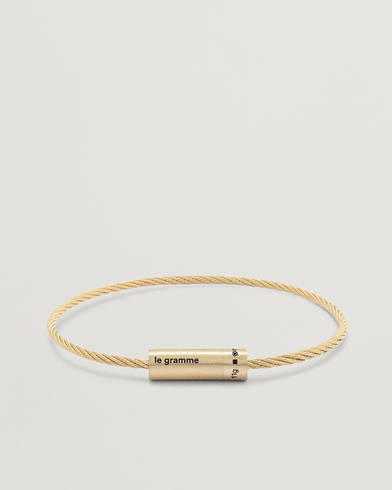 |  Cable Bracelet Brushed Gold 18-Karat 11g