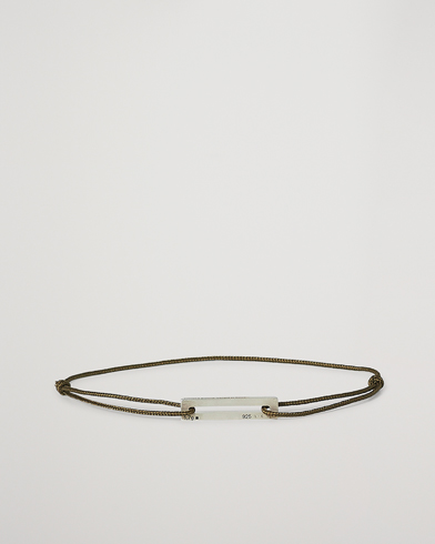 Schmuck |  Cord Bracelet Le 17/10 Khaki/Sterling Silver 