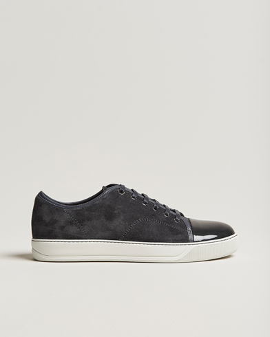 Herren | Lanvin | Lanvin | Patent Cap Toe Sneaker Dark Grey