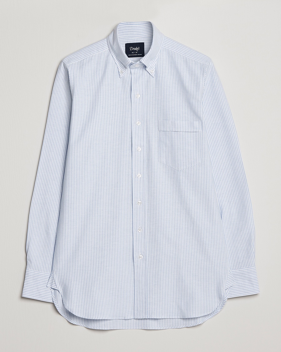  Striped Oxford Button Down Shirt Blue/White