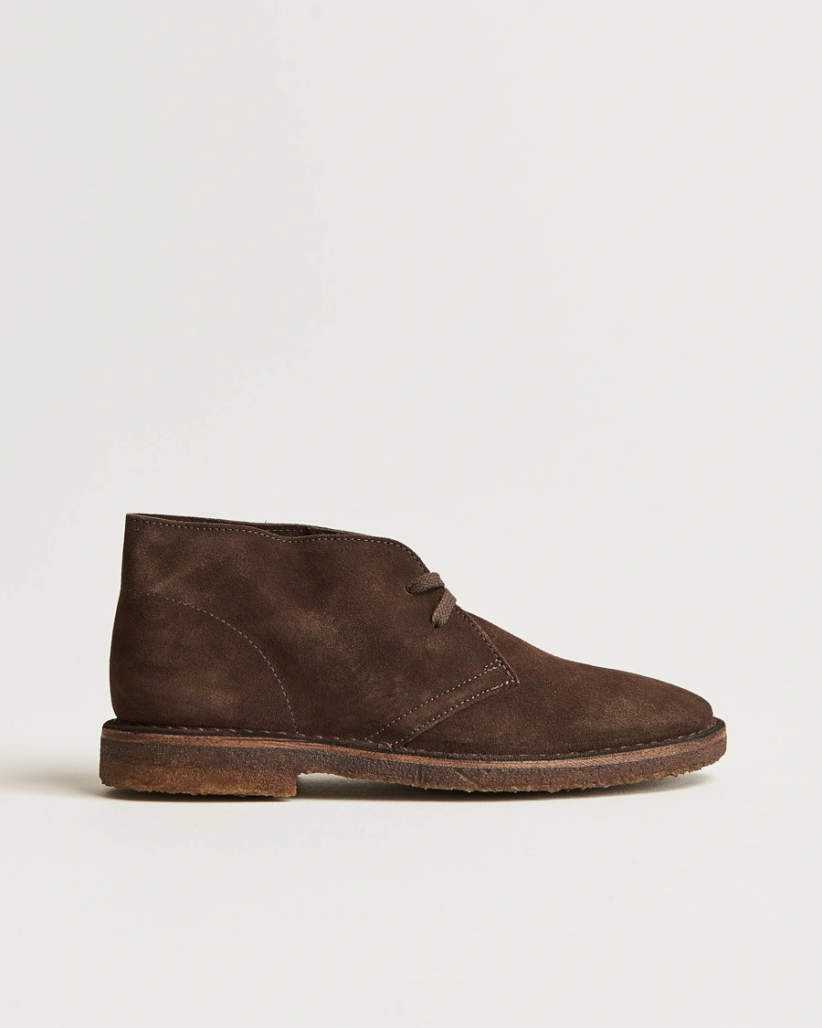 Herren | Chukka-Boots | Drake's | Clifford Suede Desert Boots Dark Brown
