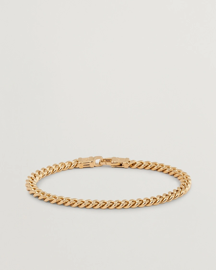 Tom Wood Curb Bracelet L Gold – Gold