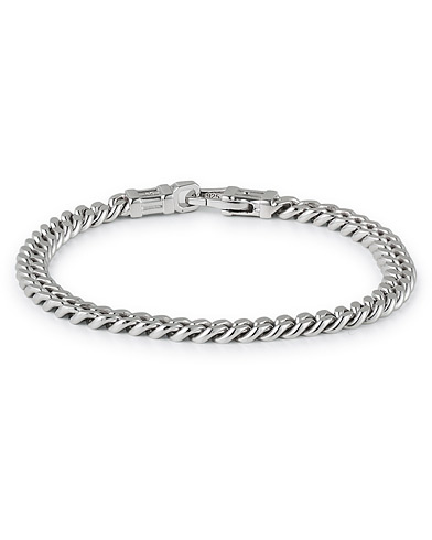 Herren |  | Tom Wood | Curb Bracelet L Silver
